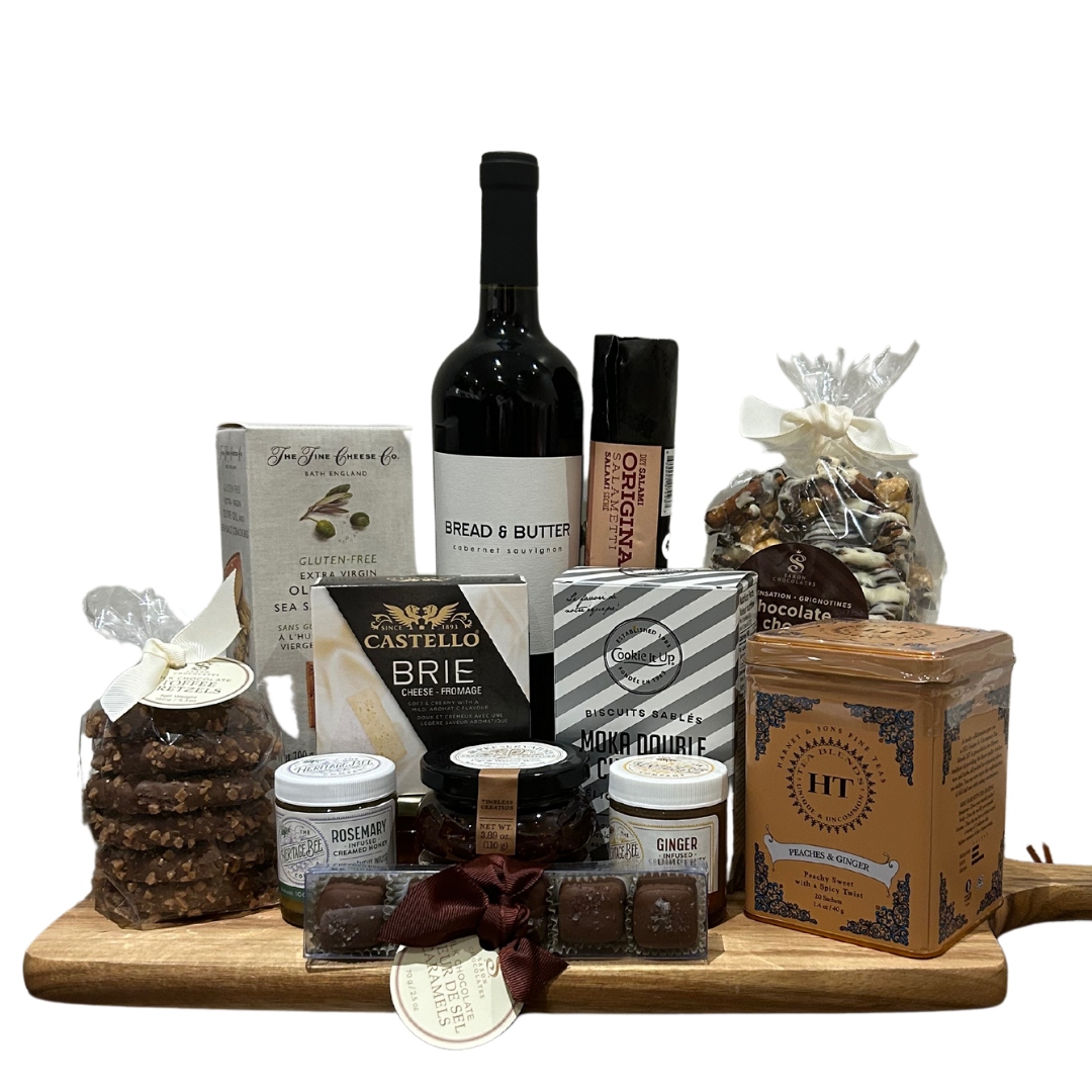 Savor and Sip Charcuterie Basket - Unpredictable Gifts
