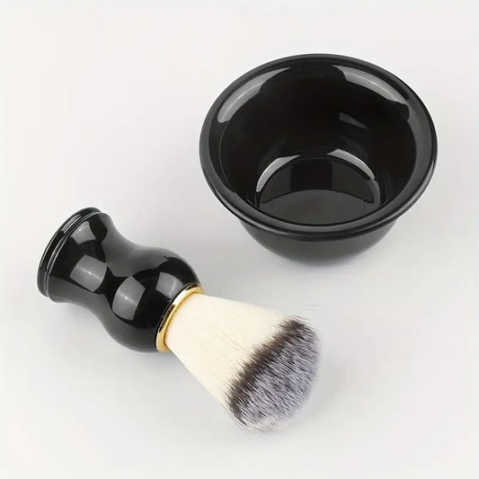 Men's Beard Shaving Care Set – 2pcs Soft Shaving Brush & Soap Bowl - Unpredictable Gifts