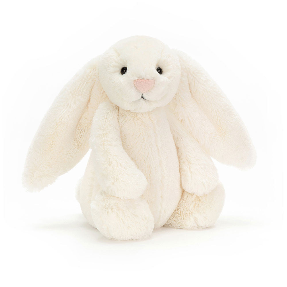 Bashful Bunny, Medium Jellycat | Personalized Cream Bashful Bunny & The Magic Bunny Book - Unpredictable Gifts