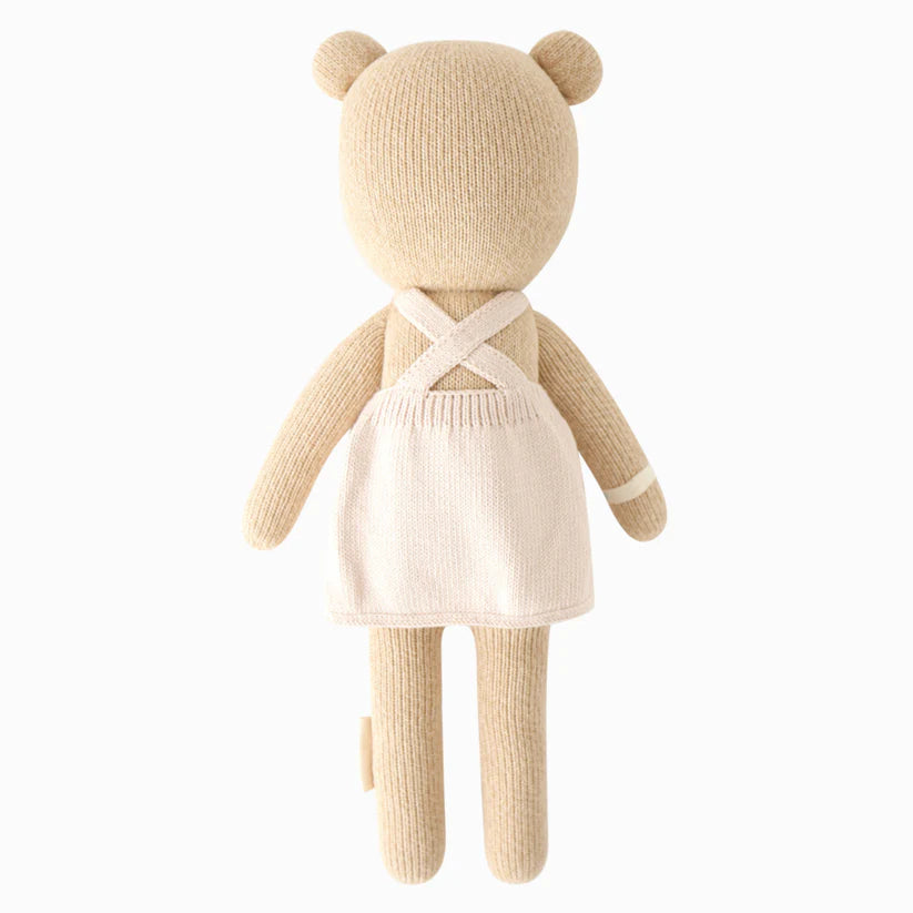 Meet  Goldie the Honey Bear  – Hand-Knit Companion with a Cause (gives 10 meals) - Unpredictable Gifts