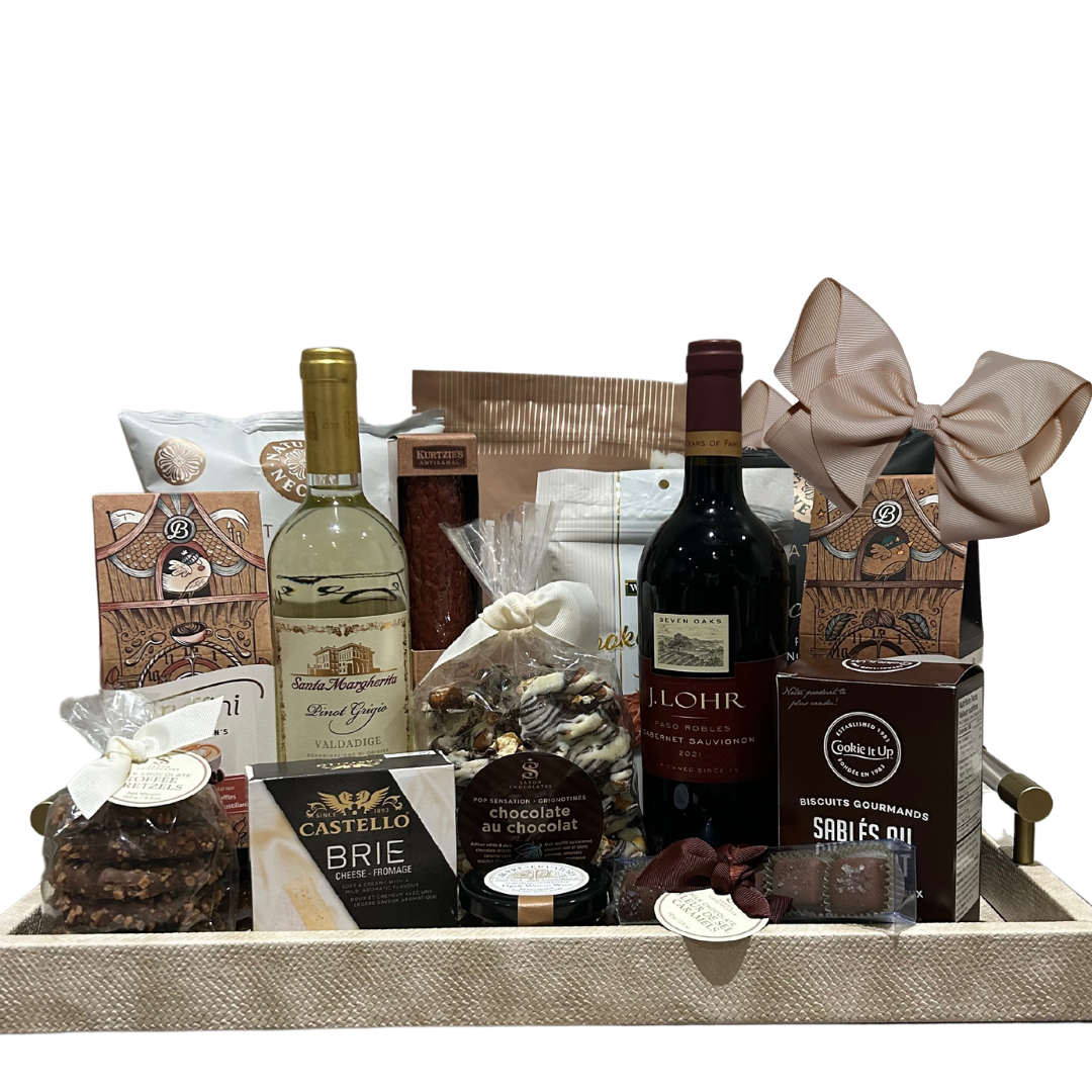 Wine & Gourmet Treats Gift Basket - Unpredictable Gifts