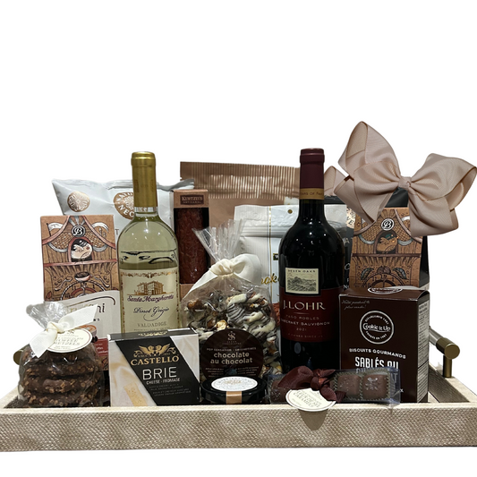 Wine & Gourmet Treats Gift Basket - Unpredictable Gifts