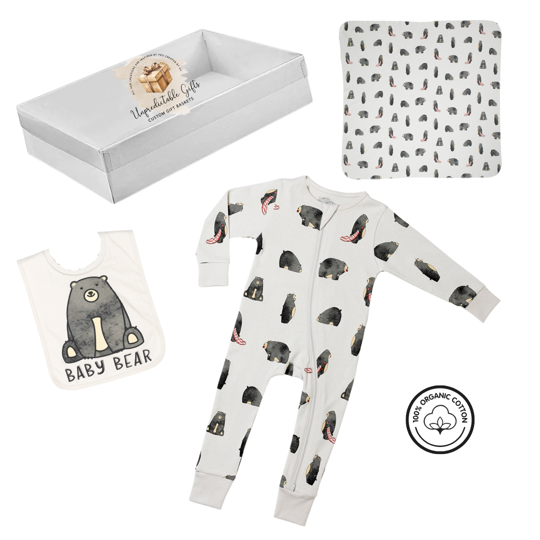 Baby Bear Box Set 100% Organic Cotton - Unpredictable Gifts