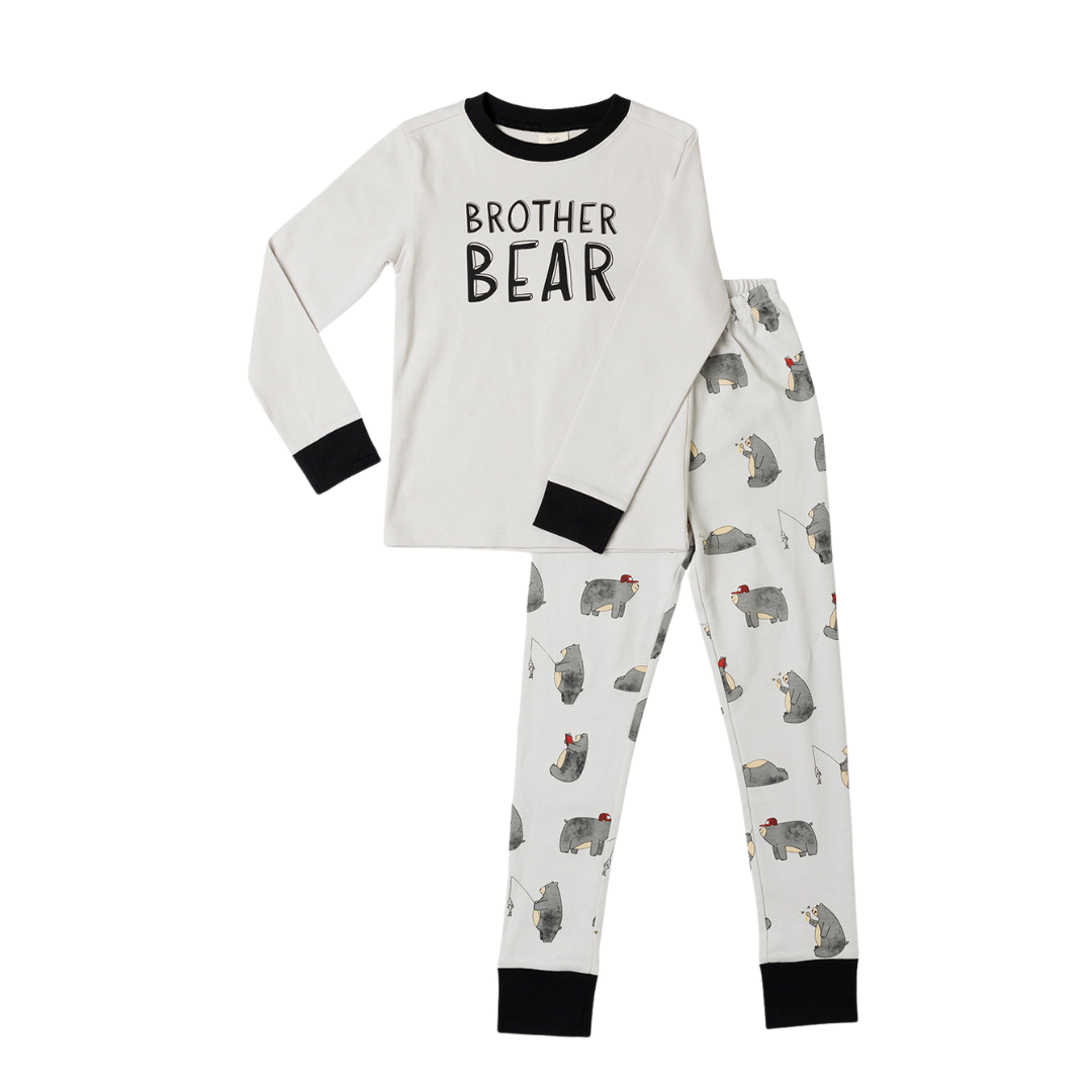Brother Bear Kids PJ Set – 100% Organic Cotton - Unpredictable Gifts