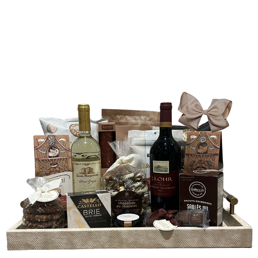 Wine & Gourmet Treats Gift Basket - Unpredictable Gifts