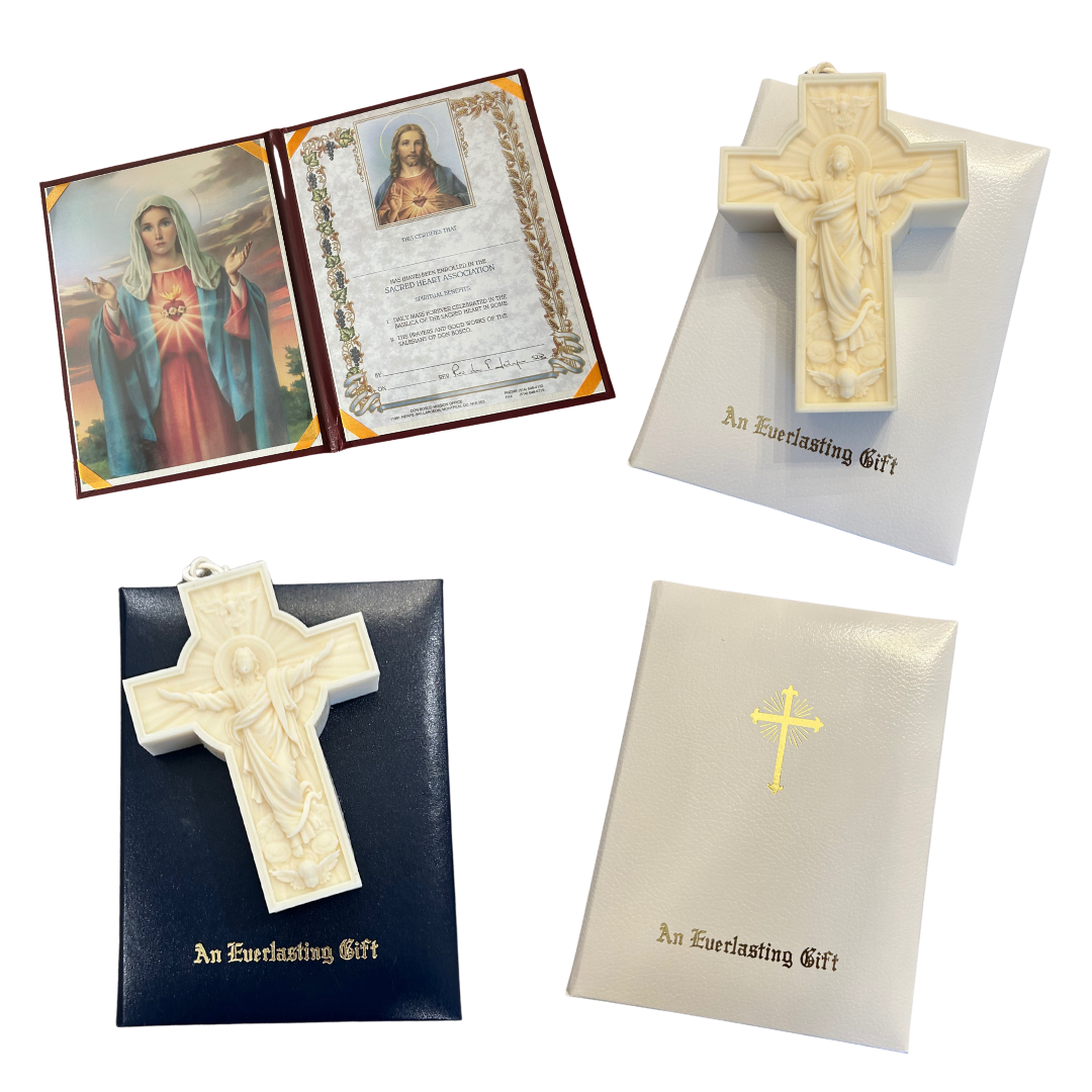 Perpetual Mass Card - A Spiritual Gift of Faith and Compassion. Beautifully designed religious card officially registered at the Basilica of the Sacred Heart in Rome, where daily Masses and prayers are offered forever for the individual named. Perfect for sympathy, memorial gifts, supporting someone who is sick, or honoring a loved one's memory. | Unpredictable Giifts