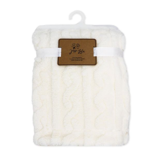 Double Layer Sculpted Sherpa Blanket - Unpredictable Gifts