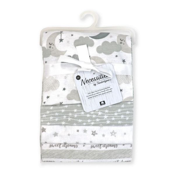 Necessities by Tendertyme 4 Pack Receiving Blankets - Unpredictable Gifts