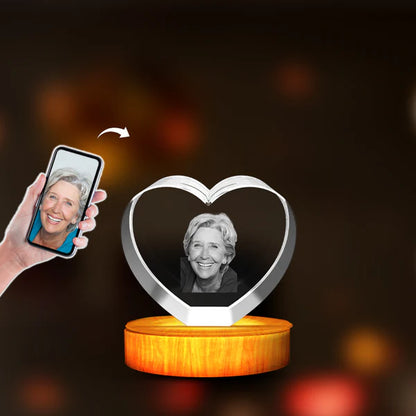 Personalized Freezepix 3D Photo Gift / LED Base Light Included