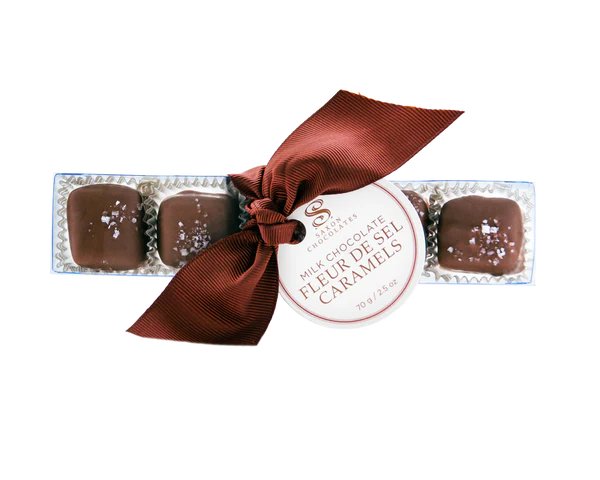 SAXON CHOCOLATES Milk Chocolate Salted Caramels (5 pcs.) - Unpredictable Gifts