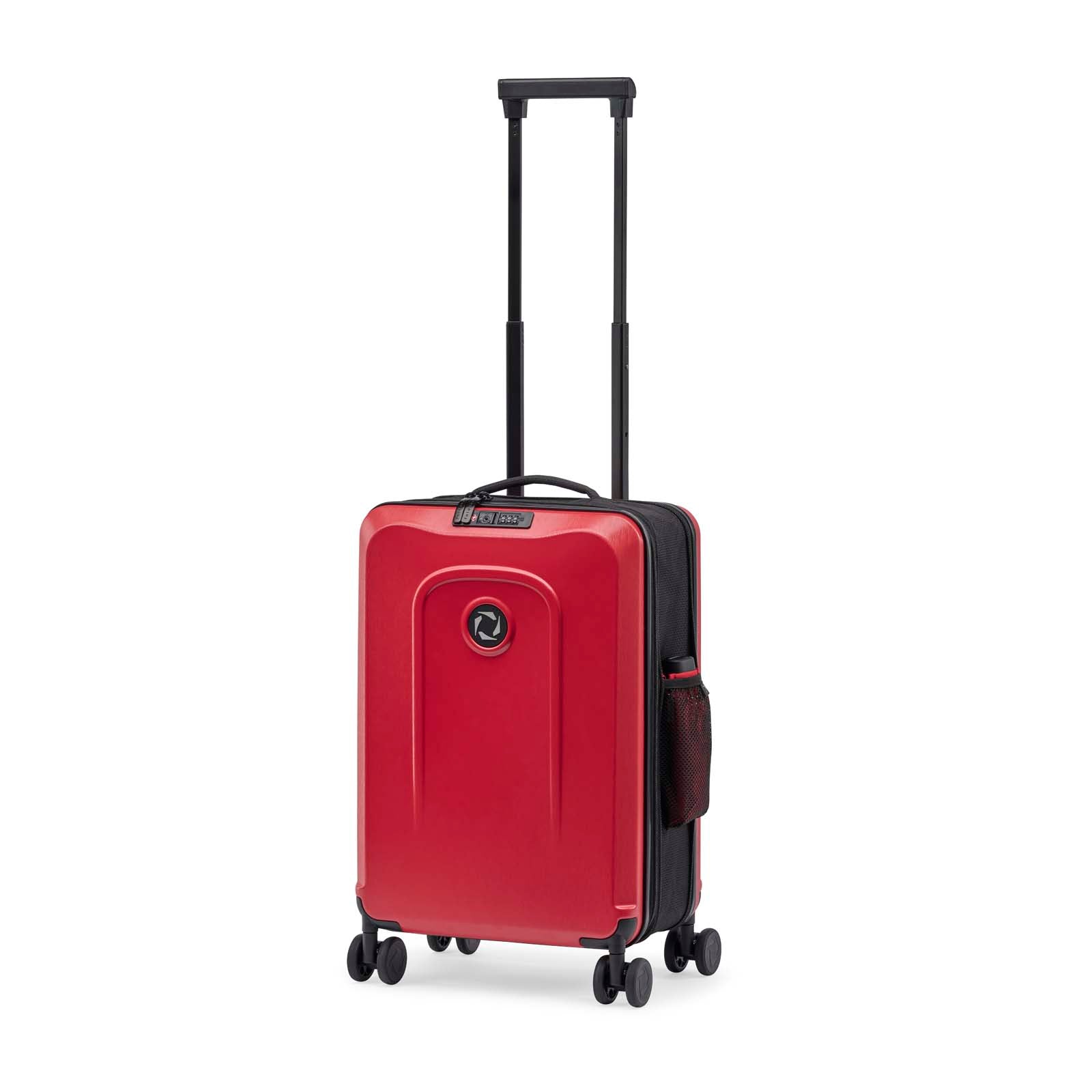 Red foldable carry on trolley senz° foldaway carry on trolley passion red - Unpredictable Gifts