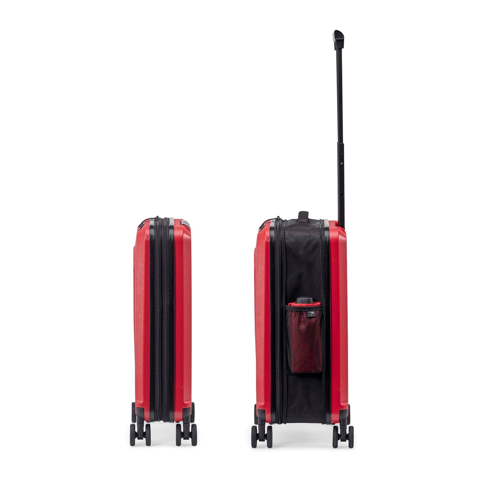 Red foldable carry on trolley senz° foldaway carry on trolley passion red - Unpredictable Gifts