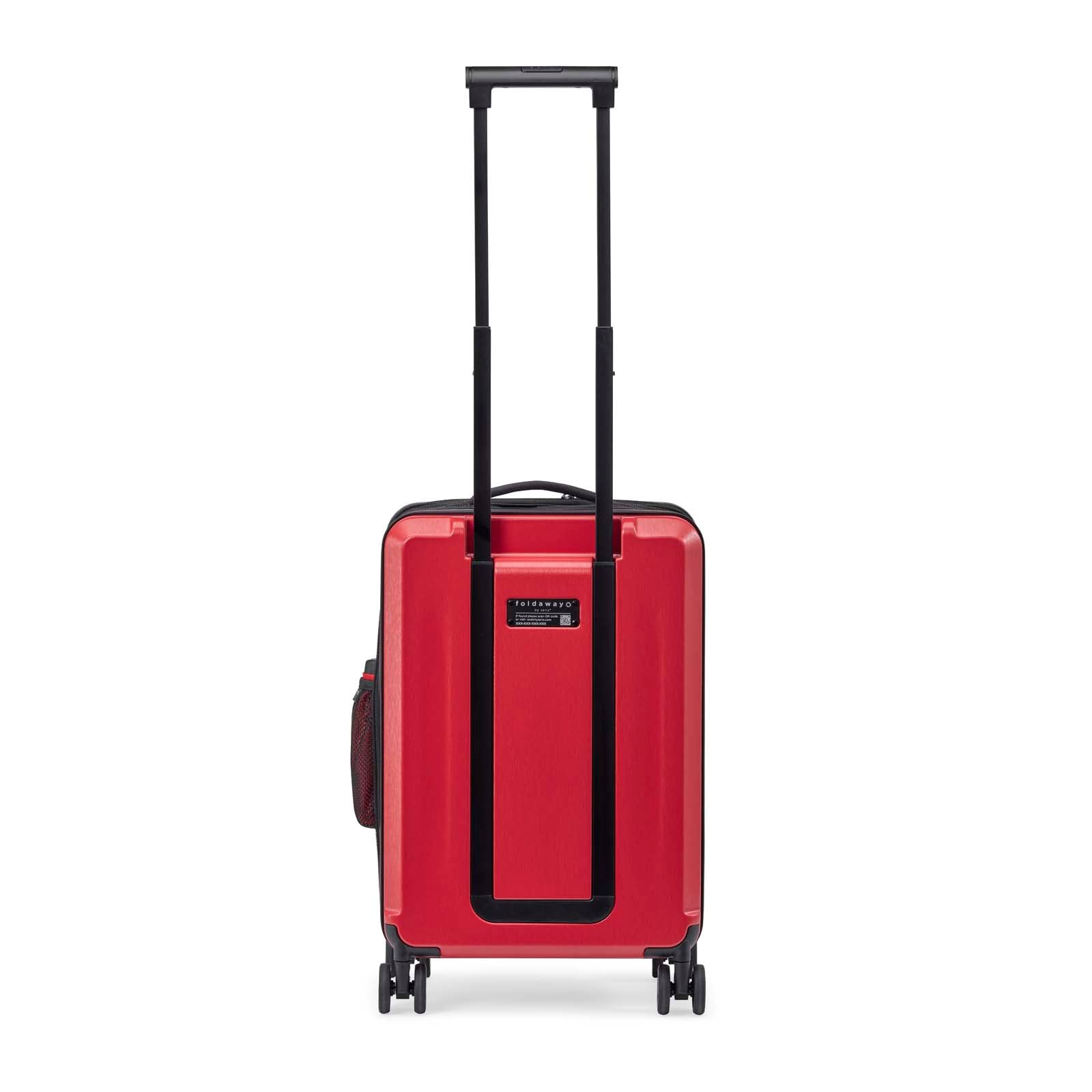 Red foldable carry on trolley senz° foldaway carry on trolley passion red - Unpredictable Gifts