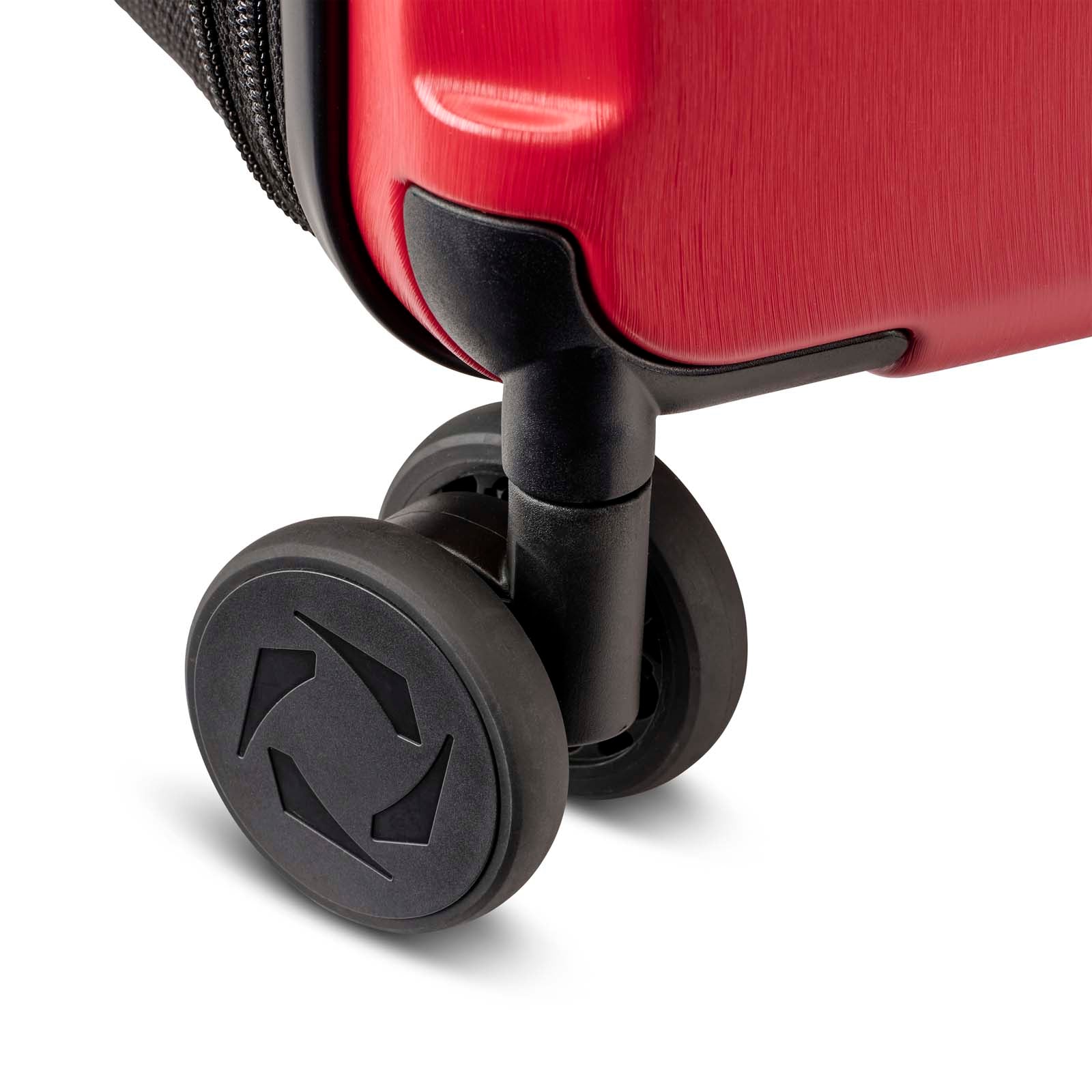 Red foldable carry on trolley senz° foldaway carry on trolley passion red - Unpredictable Gifts
