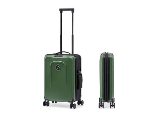 Green foldable carry on trolley sen z° foldaway carry on trolley