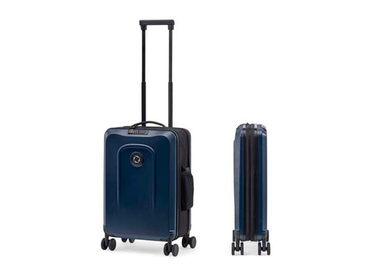Midnight Blue foldable carry on trolley sen z° foldaway carry on trolley