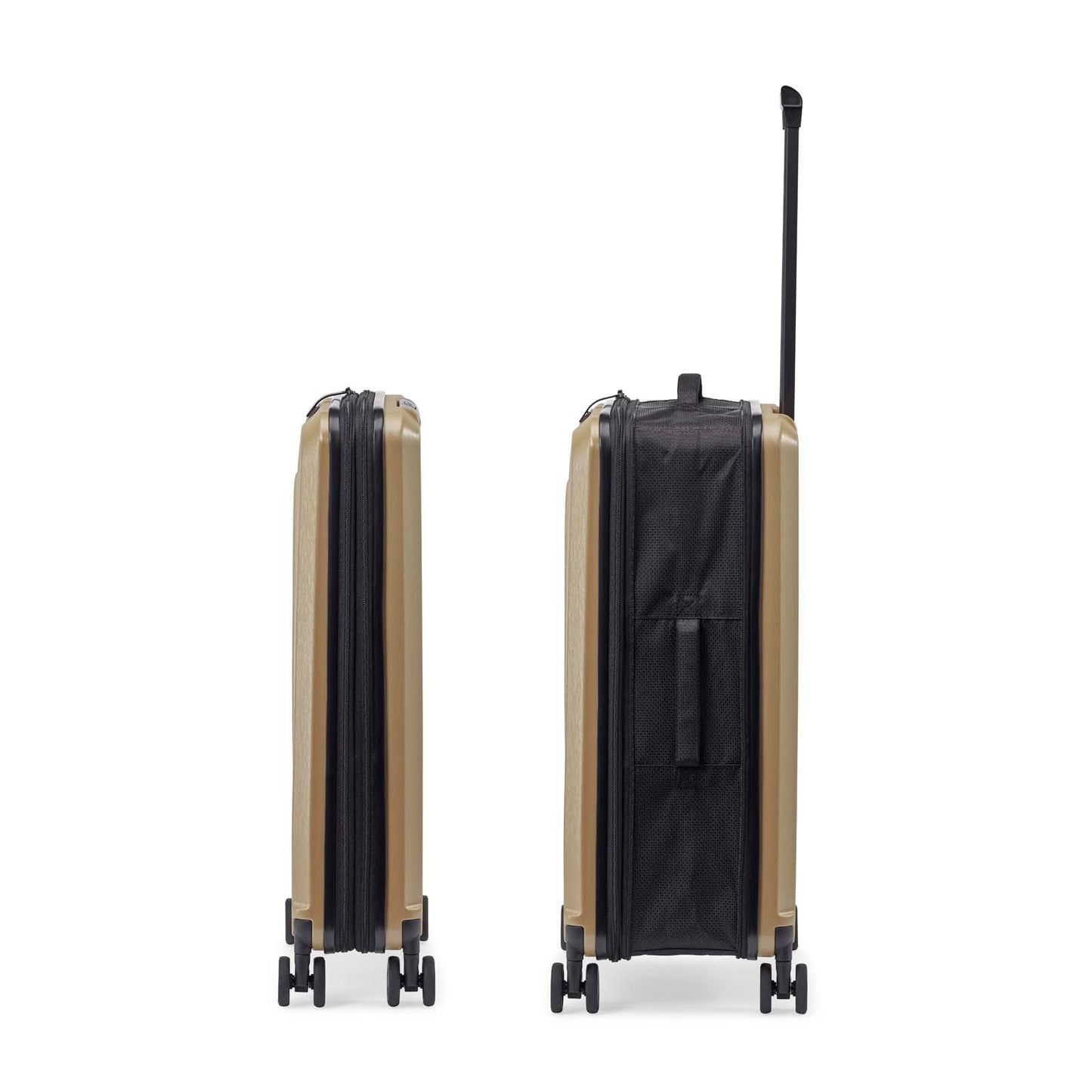 Shiny Champagne Brown foldable check in trolley senz° foldaway check in trolley - Unpredictable Gifts