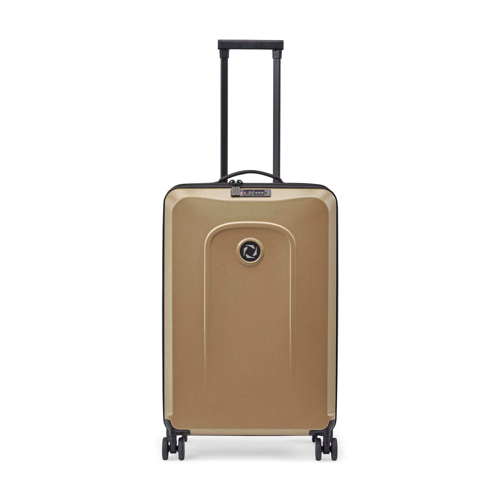 Shiny Champagne Brown foldable check in trolley senz° foldaway check in trolley - Unpredictable Gifts
