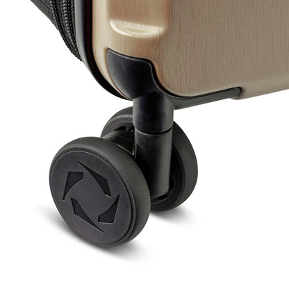 Shiny Champagne Brown foldable check in trolley senz° foldaway check in trolley - Unpredictable Gifts