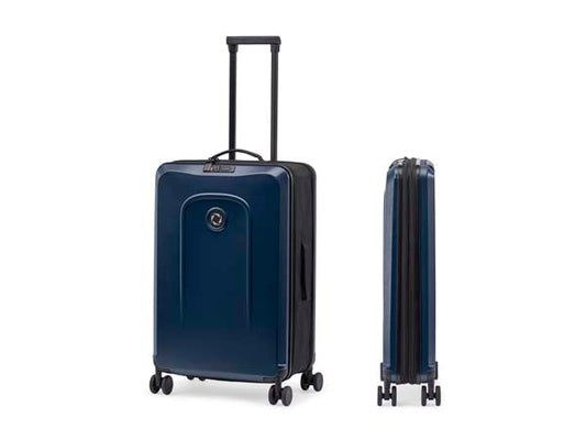 Midnight Blue foldable check in trolley senz° foldaway check in trolley