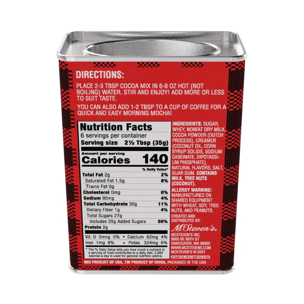 Winter Warmer Season's Greetings Hot Cocoa (8 oz Rectangle Tin) - Unpredictable Gifts