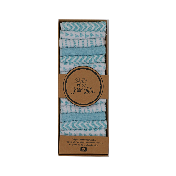 Jess & Lulu 16-Pack Terry Washcloth - Unpredictable Gifts