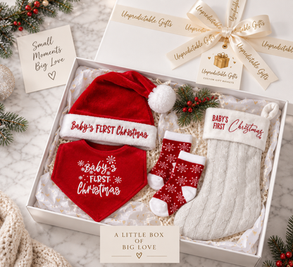 Baby's First Christmas Accessory Set with Stocking