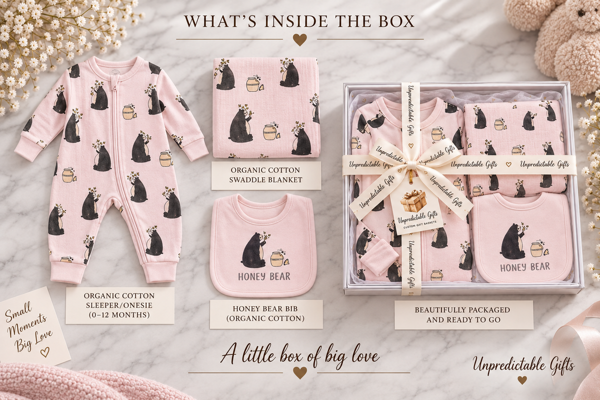 Honey Bear Box Set 100% Organic Cotton