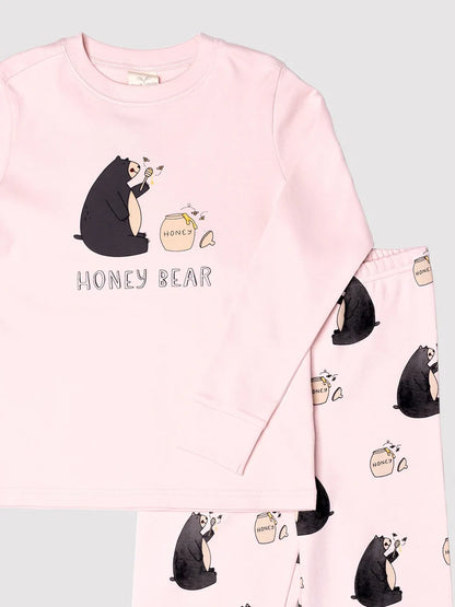 Honey Bear Kids PJ Set – 100% Organic Cotton