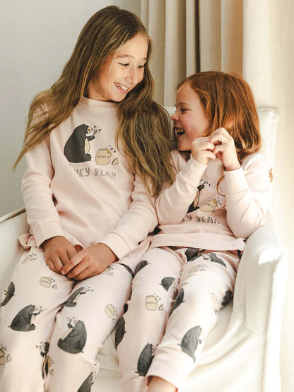 Honey Bear Kids PJ Set – 100% Organic Cotton