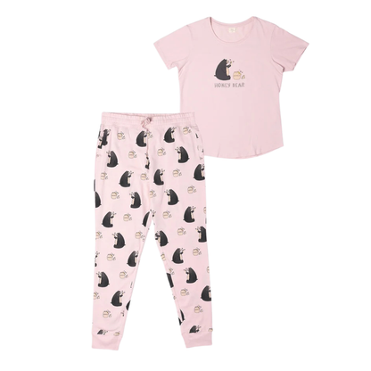 Honey Bear Women’s PJ Set – 100% Organic Cotton