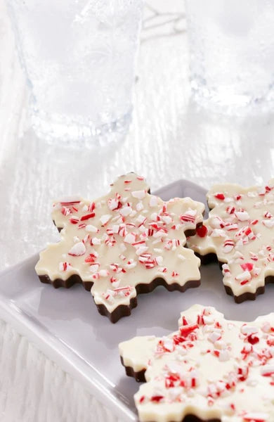SAXON CHOCOLATES Peppermint Bark Snowflake Bag (3pcs.)