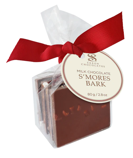 SAXON CHOCOLATES Milk Chocolate S'mores Bark Bag (4 pcs.) - Unpredictable Gifts