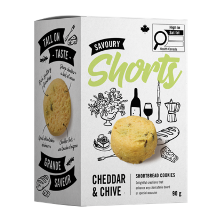 Cookie It Up Cheddar & Chive Savoury Shorts