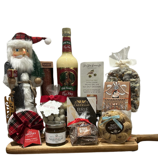 Eggnog Elves’ Snack Attack – A Festive Gourmet Gift Basket - Unpredictable Gifts