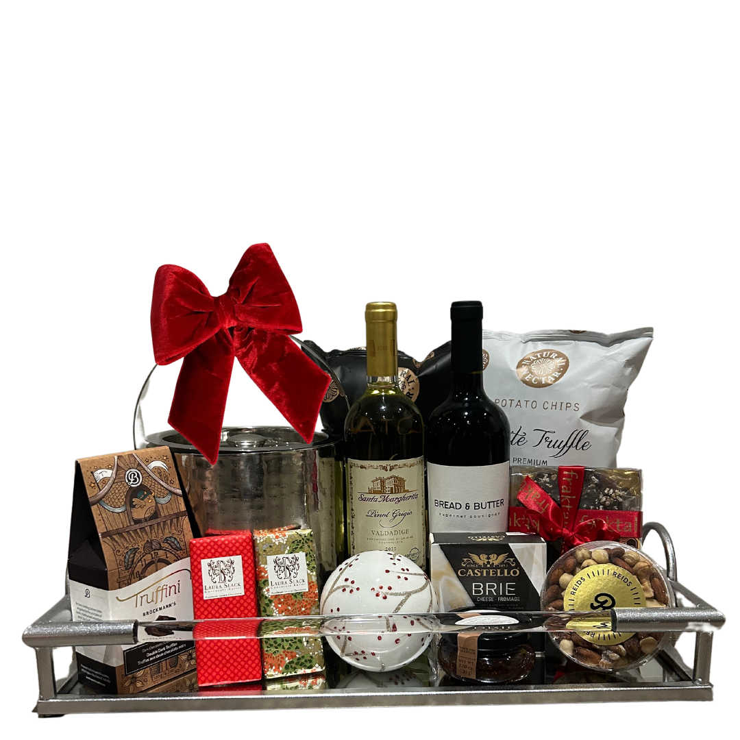 Merry & Bright Celebration Gift Basket - Unpredictable Gifts
