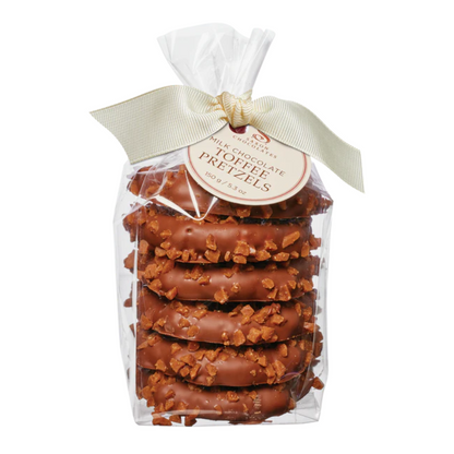 SAXON CHOCOLATES Milk Chocolate Toffee Pretzels Bag (6 pcs.) - Unpredictable Gifts