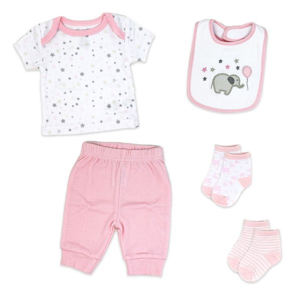 5-PC 100% Cotton Elephant Set - Unpredictable Gifts