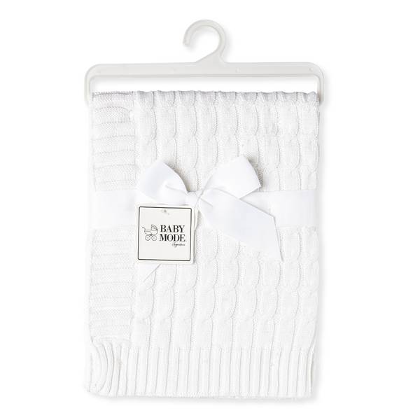 Cable-Knit Blanket 100% Cotton - Unpredictable Gifts