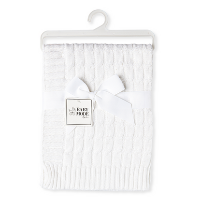Cable-Knit Blanket 100% Cotton - Unpredictable Gifts