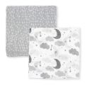 2-Pack Muslin Swaddle Blankets – Soft, Breathable, and Perfect for Baby Gift Baskets - Unpredictable Gifts