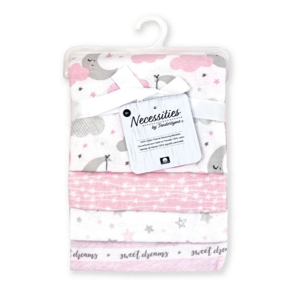 Necessities by Tendertyme 4 Pack Receiving Blankets - Unpredictable Gifts