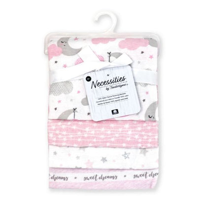 Necessities by Tendertyme 4 Pack Receiving Blankets - Unpredictable Gifts