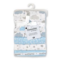 Necessities by Tendertyme 4 Pack Receiving Blankets - Unpredictable Gifts