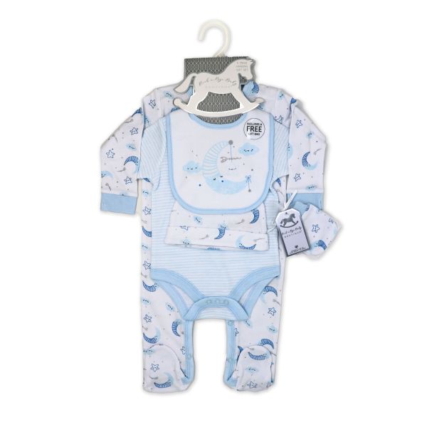 5-Piece Dream Theme Set – Cozy Cotton Essentials for Baby Gift Baskets - Unpredictable Gifts