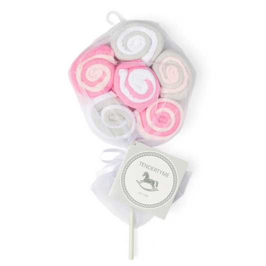 Washcloth Lollipop 12 Pack - Unpredictable Gifts