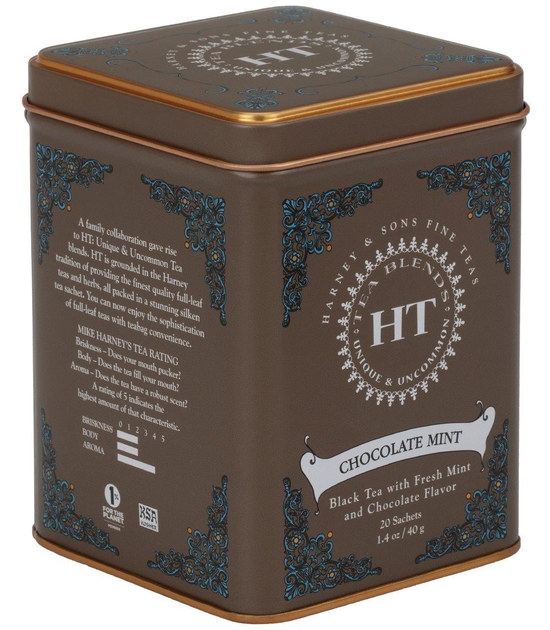 Harney & Sons HT Chocolate Mint Tea (20 Sachets) - Unpredictable Gifts
