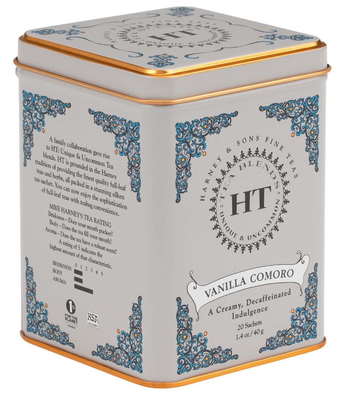 Harney & Sons HT Decaf Vanilla Comoro Tea (20 Sachets) - Unpredictable Gifts
