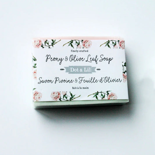 Peony & Olive Leaf Soap - Unpredictable Gifts